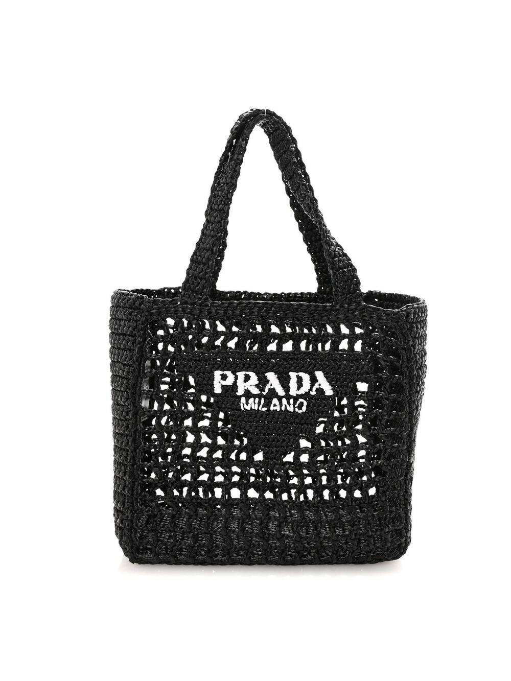 Prada Yarn Raffia Effect Crochet Logo #291100P12B